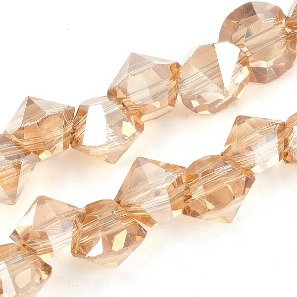 Electroplated Glass Beads Strands