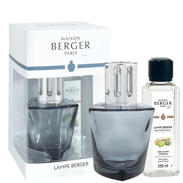 Maison berger paris Terra catalytic lamp black gift set + Divočina refill 250 ml
