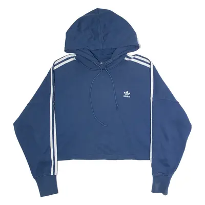 ADIDAS ORIGINALS Womens Blue Hoodie UK 10