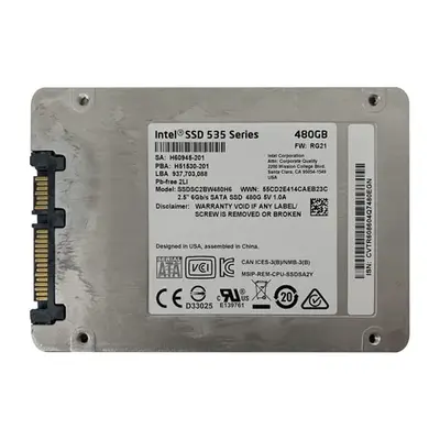 Intel SSDSC2BW480H601 | 535 480GB Multi-Level-Cell SATA 6Gb/s 2.5-Inch Solid State Drive