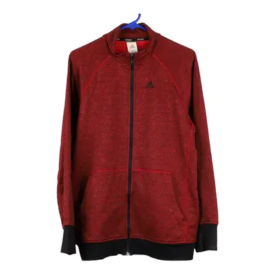 Adidas Zip Up - Medium Red Cotton