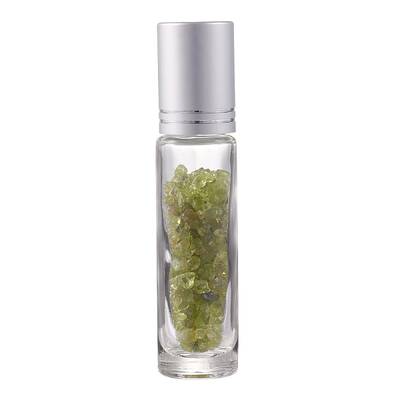 Natural Peridot Chip Bead Roller Ball Bottles