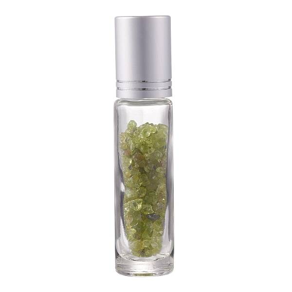 Natural Peridot Chip Bead Roller Ball Bottles
