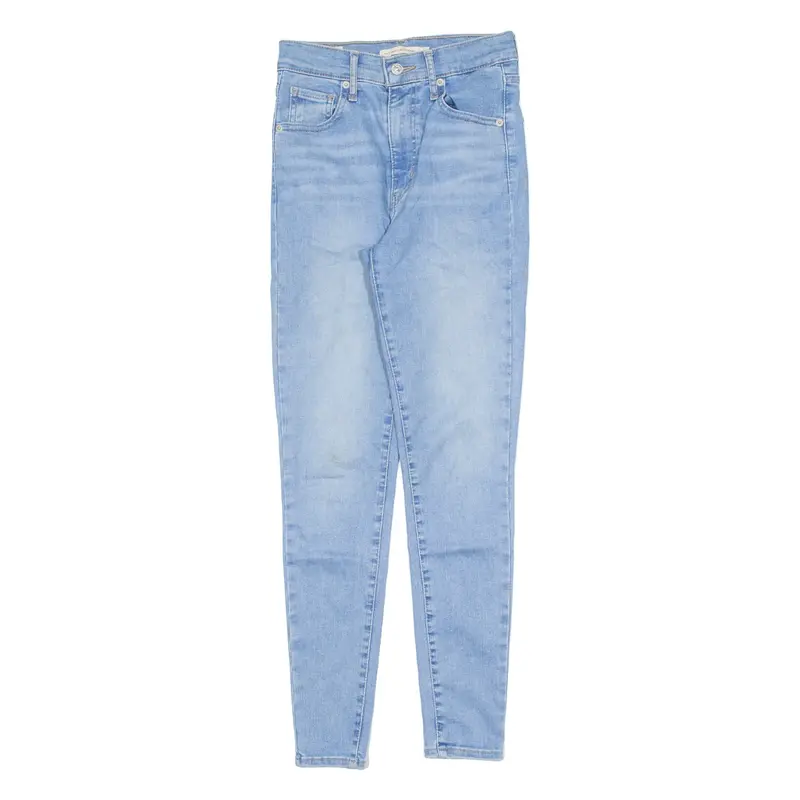LEVI'S Mile High BIG E Womens Jeans Blue Slim Skinny Stone Wash W26 L28