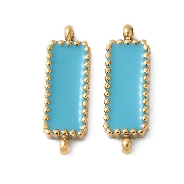 304 Stainless Steel Enamel Connector Charms