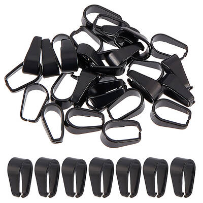 30Pcs 304 Stainless Steel Snap on Bails