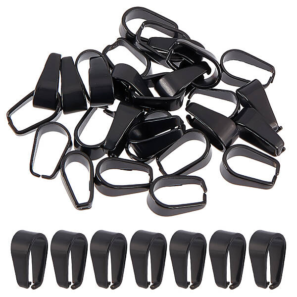 30Pcs 304 Stainless Steel Snap on Bails