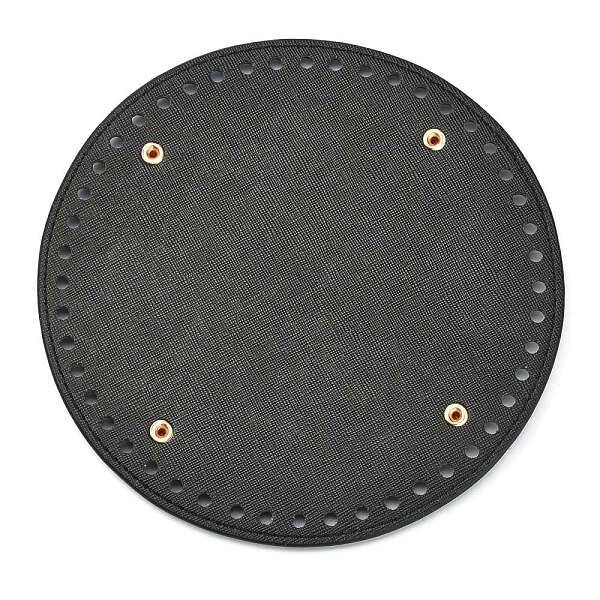 PU Leather Flat Round Bottom