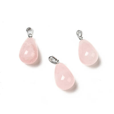 Natural Rose Quartz Pendants