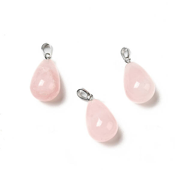Natural Rose Quartz Pendants