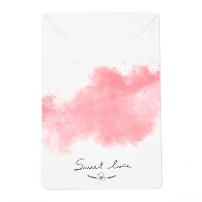 Rectangle Cardboard Jewelry Display Cards