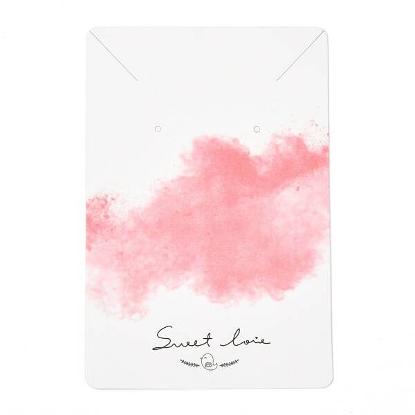 Rectangle Cardboard Jewelry Display Cards