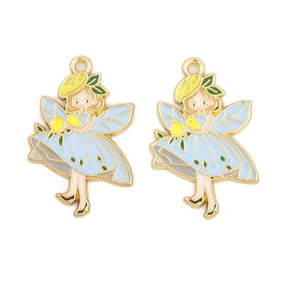 Rack Plating Alloy Enamel Pendants