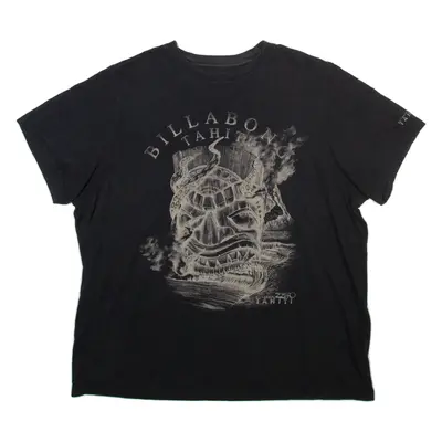 BILLABONG Mens T-Shirt Black Crew Neck XL