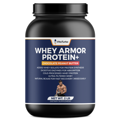 Whey Armor Protein+(Chocolate Peanut Butter) - 2 LBS - 36 Grams