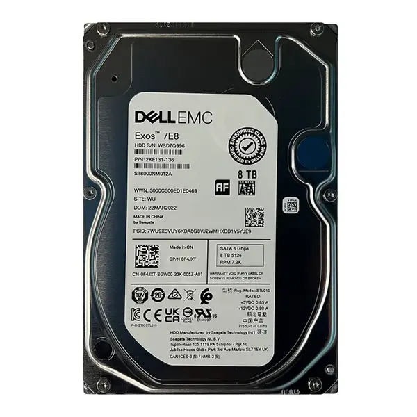 2KE131-136 Seagate Exos 7E8 8TB 7200RPM 6Gb/s SATA 3.5inch Hard Drive