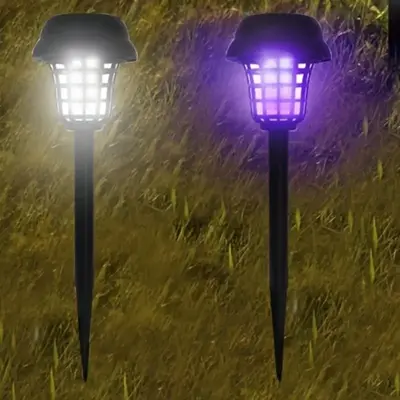 Solar Powered Mosquito Zapper Light, Multipurpose Outdoor Waterproof Bug Zapper Light, Lighting Mosquito Repellent Lamp for I...