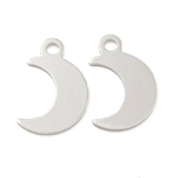 925 Sterling Silver Moon Charms