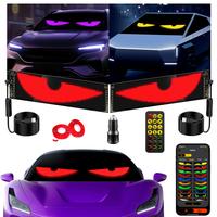 Devil Eyes Flex LED Sign for Car Windshield - Programmable Scrolling Message Display to Grab Attention & Show Your Style,Cars...