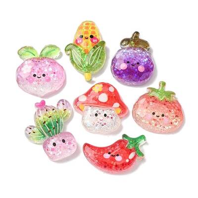 Luminous Transparent Resin Cabochons