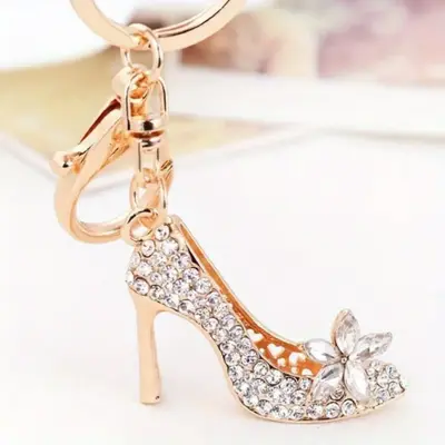 High Heel Design Keychain, Creative Keychain for Car Key, Bag Charm, Fashion Accessories for Women & Girls, Birthday Gift