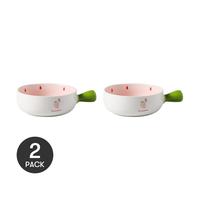KAWASIMAYA Strawberry Series Ceramic Handled Bowl 6\