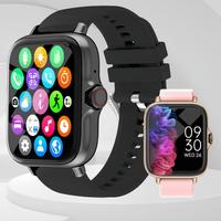 Smart Watch for iPhone - 1.83” Fitness Tracker with Call/Message Alerts, Bluetooth Calling, 100+ Workout Modes, Remote Came...