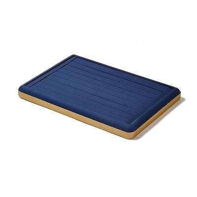 8-Slot PU Leather Finger Ring Display Tray Stands