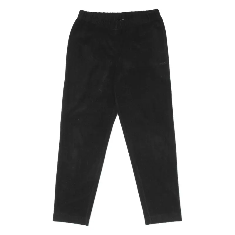 FILA Fleece Sweatpants Black 90s Straight Womens L W28 L26