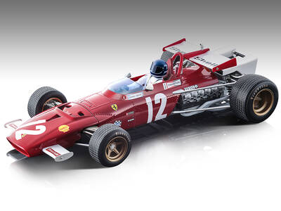Ferrari 312B #12 Jacky Ickx Winner Formula One F1 Austrian GP (1970) with Driver Figure Mythos Series Limited Edition to 85 p...