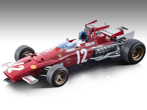 Ferrari 312B #12 Jacky Ickx Winner Formula One F1 Austrian GP (1970) with Driver Figure Mythos Series Limited Edition to 85 p...