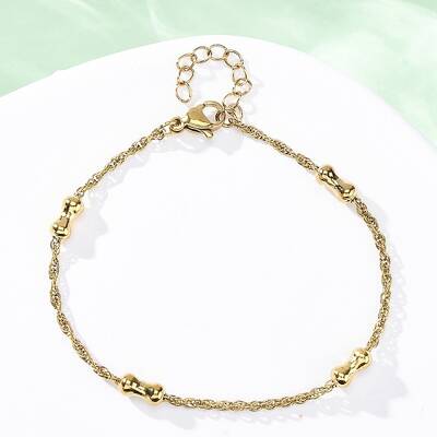 304 Stainless Steel Rope Chain Bracelets for Women