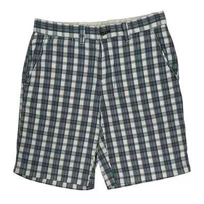 Tommy Hilfiger Checked Shorts - 34W 10L Blue Cotton