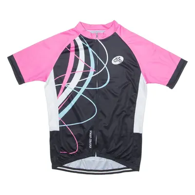 ZERO BIKE Cycling Mens Jersey Black High Neck M