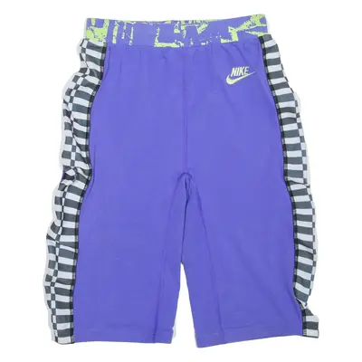 NIKE Womens Casual Shorts Purple Slim 90s M W32