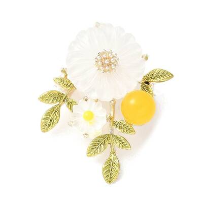 Flower Alloy Brooches for Backpack Clothes