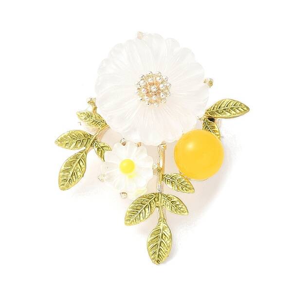 Flower Alloy Brooches for Backpack Clothes