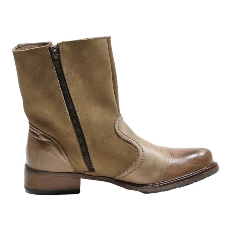 WILD CODE Ankle Boots Beige Suede Womens UK 5