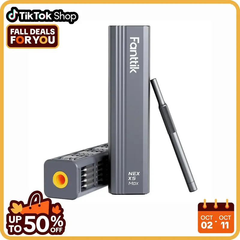 Fanttik X5 MAX (non-electric)Precision Screwdriver Set with 50 Bits, Tweezers and Pry Bar