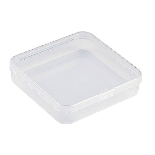 Plastic Bead Containers with Hinged Lid