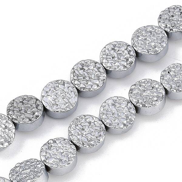 Electroplated Synthetic Non-magnetic Hematite Beads Strands