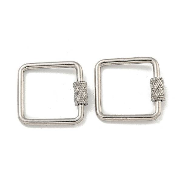 Non-Tarnish 304 Stainless Steel Screw Carabiner Lock Charms