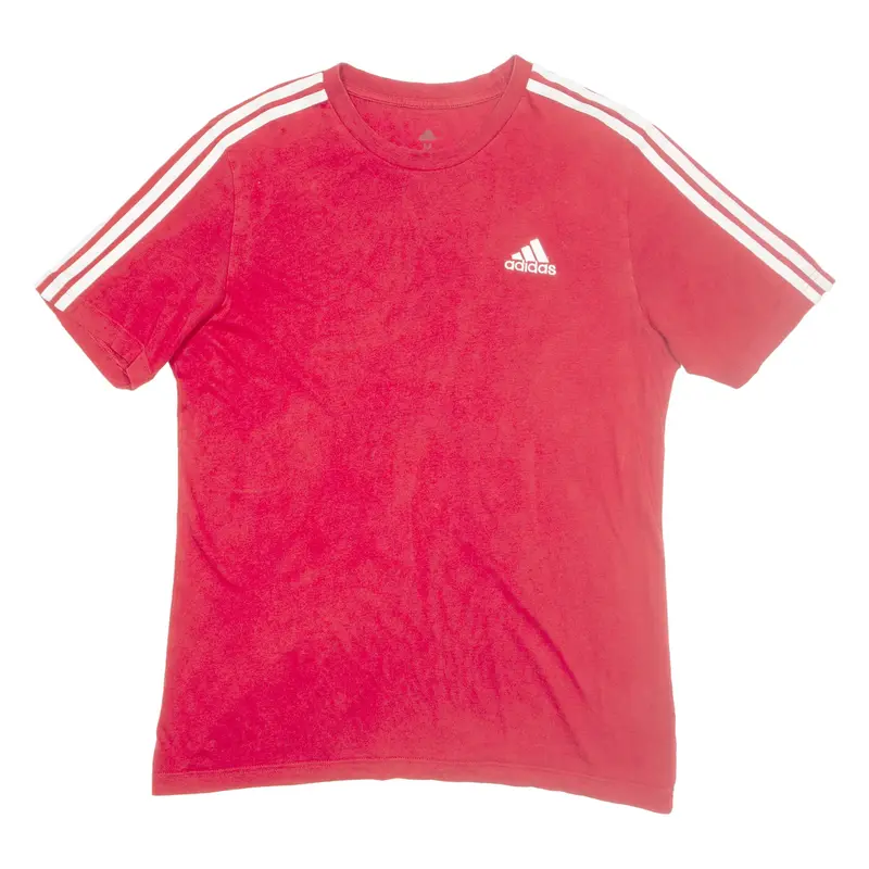 ADIDAS Mens T-Shirt Red M