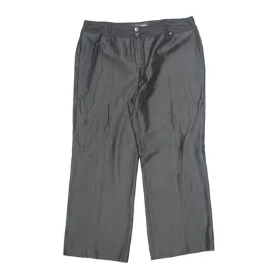 FIORELLA RUBINO Trousers Grey Regular Wide-Leg Womens W36 L28