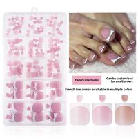Toe Wear Nail French Short 150 Pieces Boxed Finished Nail Patch Manicure