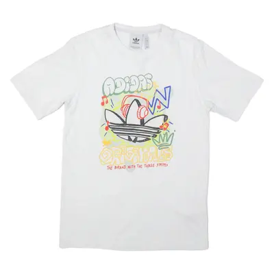 ADIDAS Graffiti Mens T-Shirt White S