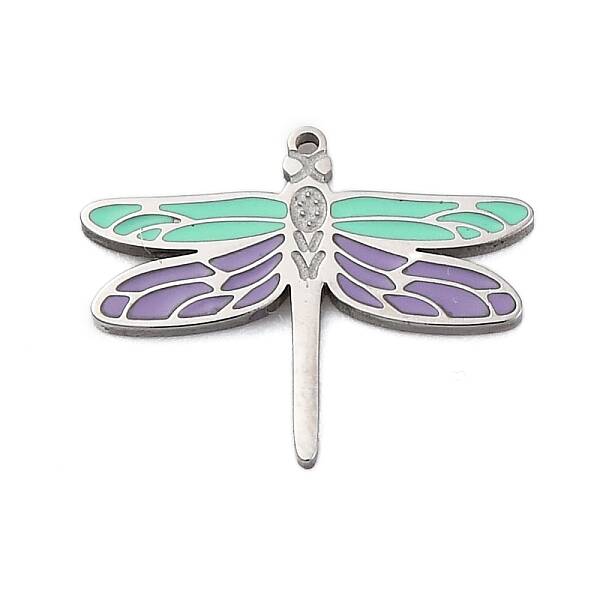 304 Stainless Steel Enamel Charms