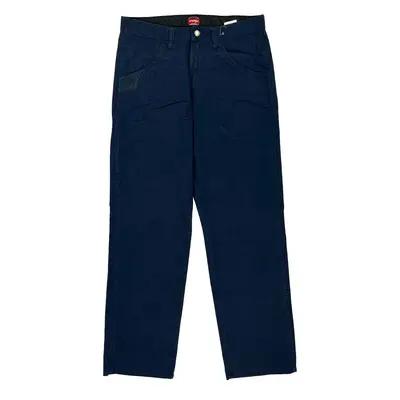 Wrangler Trousers - 32W 31L Navy Cotton Blend