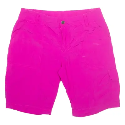 COLUMBIA Omni-Shade Womens Cargo Shorts Pink UK 10 W31