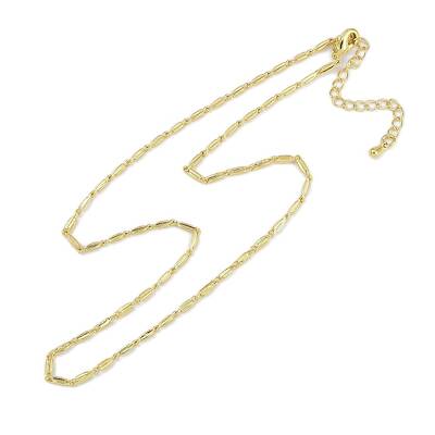 Rack Plating Brass Oval Link Chain Necklaces for Women
